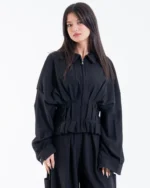 Zip Peplum Jacket – Donne Chic