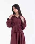 Zip Peplum Jacket – Donne Chic - Image 7