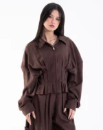 Zip Peplum Jacket – Donne Chic - Image 9