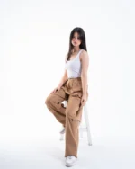 Wide Leg Cargo Pants - Image 4