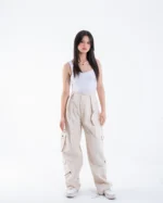 Wide Leg Cargo Pants - Image 2