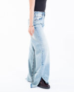 Blue Wide Leg Denim Jeans - Image 4