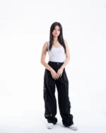 Wide Leg Cargo Pants - Image 5
